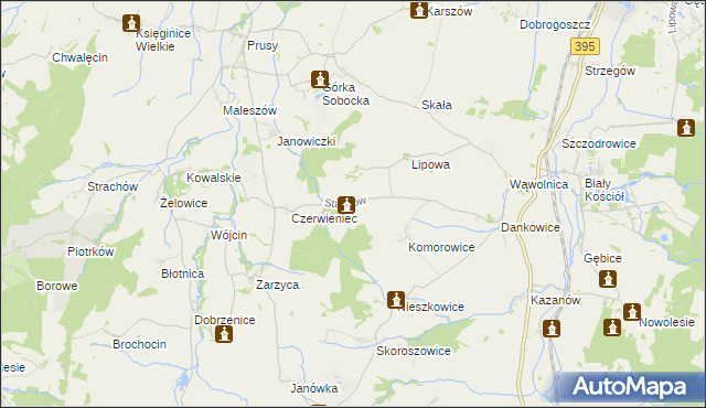mapa Stachów, Stachów na mapie Targeo