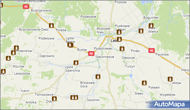 mapa Staromieście, Staromieście na mapie Targeo