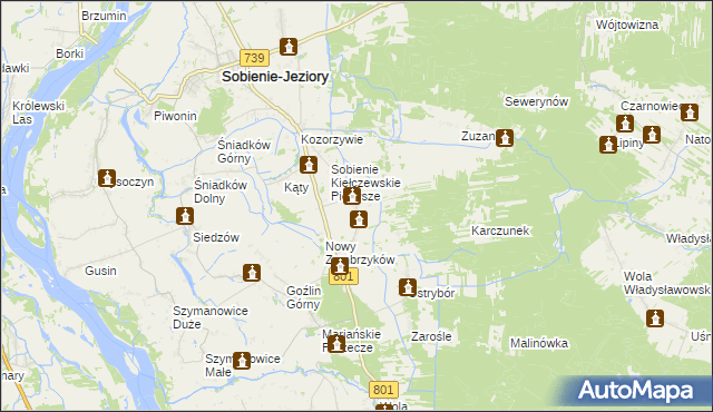 mapa Stary Zambrzyków, Stary Zambrzyków na mapie Targeo