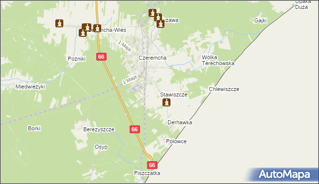 mapa Stawiszcze, Stawiszcze na mapie Targeo