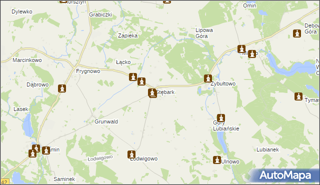 mapa Stębark, Stębark na mapie Targeo