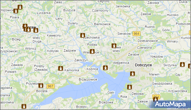 mapa Stojowice, Stojowice na mapie Targeo