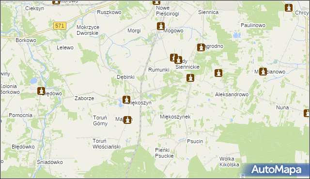 mapa Studzianki gmina Nasielsk, Studzianki gmina Nasielsk na mapie Targeo