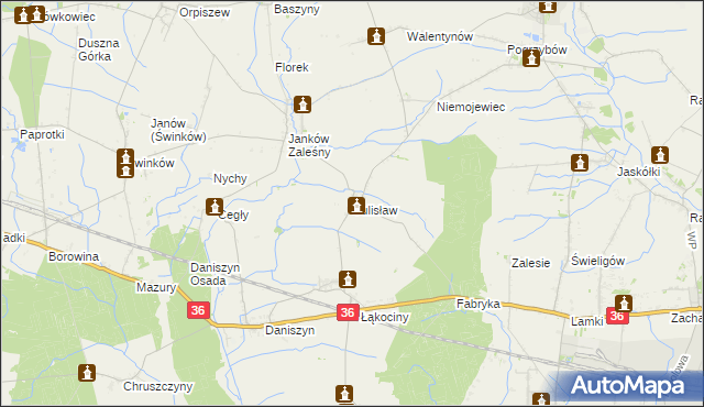 mapa Sulisław gmina Raszków, Sulisław gmina Raszków na mapie Targeo