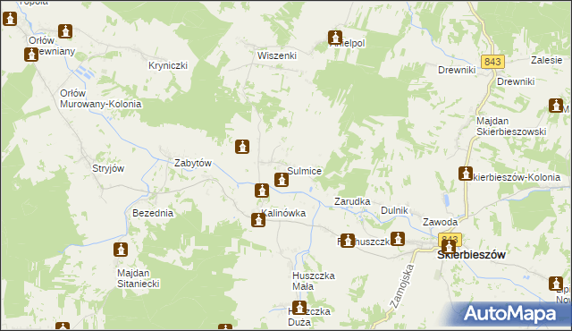 mapa Sulmice, Sulmice na mapie Targeo