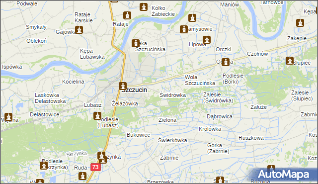 mapa Świdrówka, Świdrówka na mapie Targeo