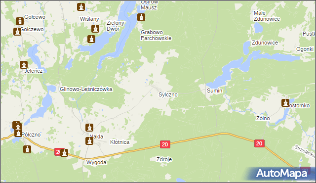 mapa Sylczno, Sylczno na mapie Targeo