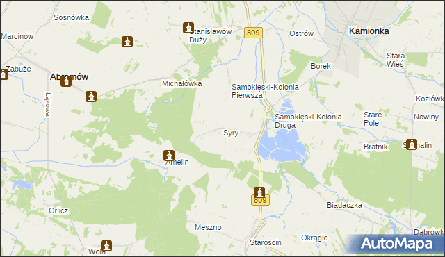 mapa Syry, Syry na mapie Targeo