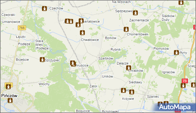 mapa Szarbków, Szarbków na mapie Targeo