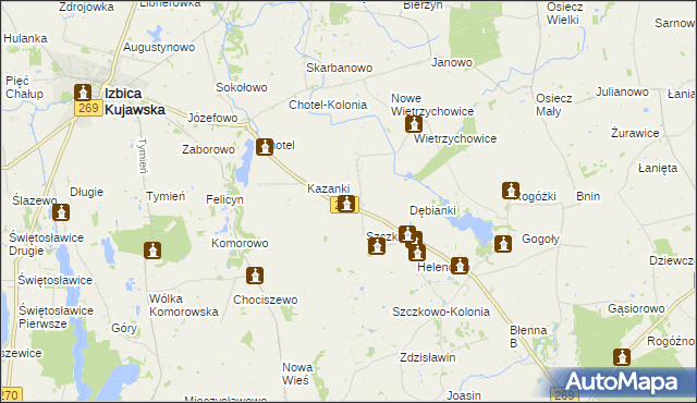 mapa Szczkówek, Szczkówek na mapie Targeo