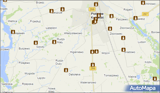mapa Szewce gmina Piotrków Kujawski, Szewce gmina Piotrków Kujawski na mapie Targeo