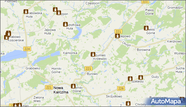 mapa Szumleś Królewski, Szumleś Królewski na mapie Targeo