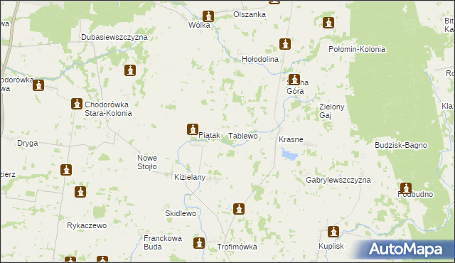 mapa Tablewo, Tablewo na mapie Targeo