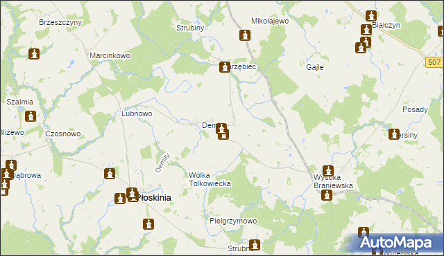 mapa Tolkowiec, Tolkowiec na mapie Targeo