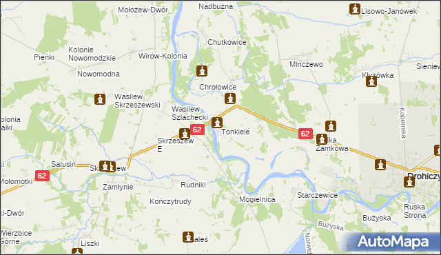 mapa Tonkiele, Tonkiele na mapie Targeo