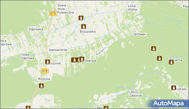 mapa Truskawka, Truskawka na mapie Targeo