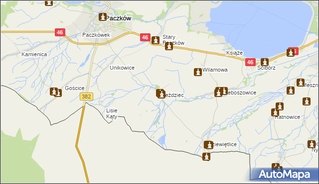 mapa Ujeździec, Ujeździec na mapie Targeo