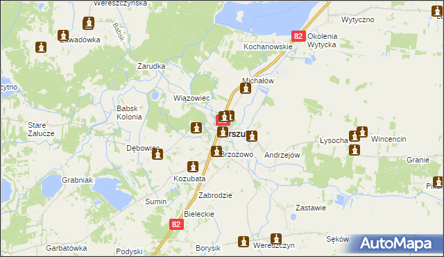 mapa Urszulin powiat włodawski, Urszulin powiat włodawski na mapie Targeo