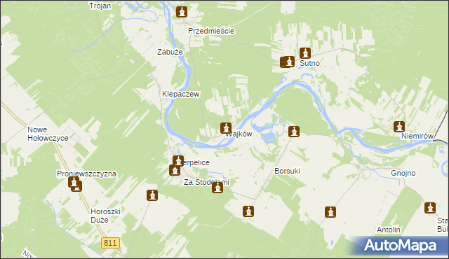 mapa Wajków, Wajków na mapie Targeo
