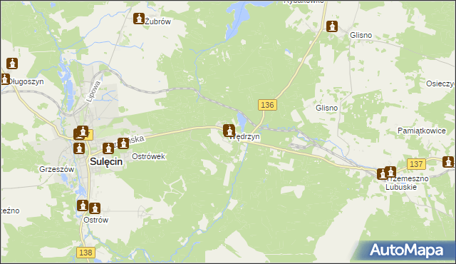 mapa Wędrzyn, Wędrzyn na mapie Targeo