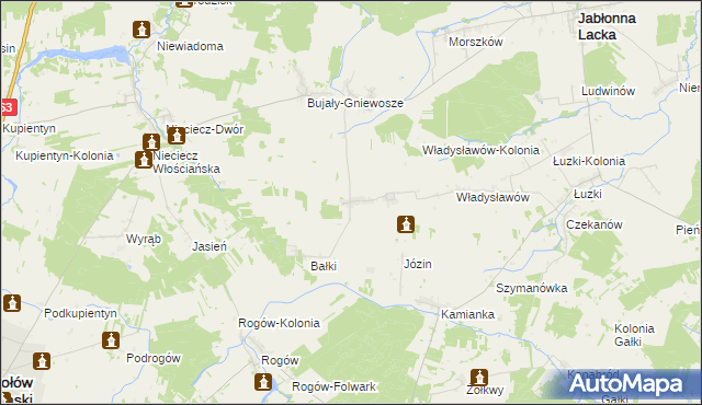 mapa Wierzbice-Strupki, Wierzbice-Strupki na mapie Targeo