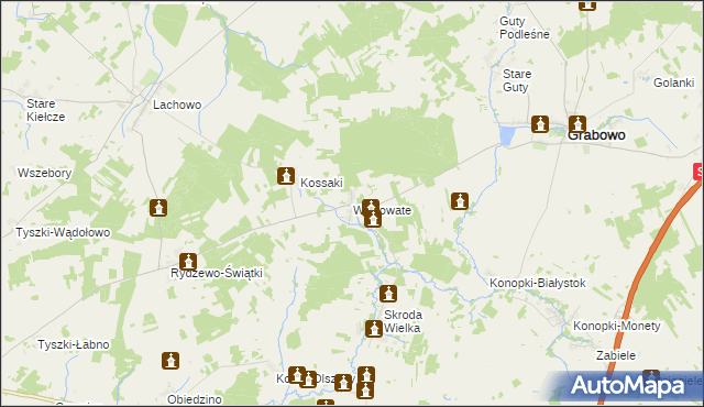 mapa Wiszowate, Wiszowate na mapie Targeo