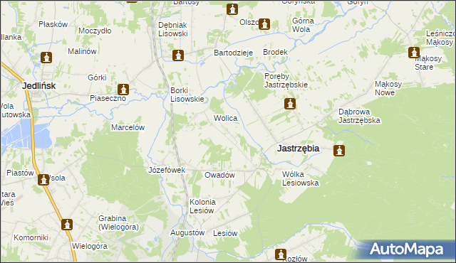 mapa Wola Owadowska, Wola Owadowska na mapie Targeo
