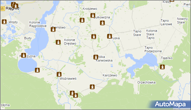 mapa Wólka Karwowska, Wólka Karwowska na mapie Targeo