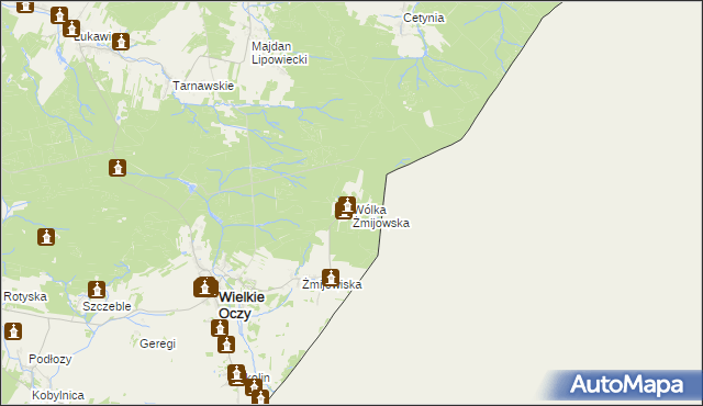 mapa Wólka Żmijowska, Wólka Żmijowska na mapie Targeo