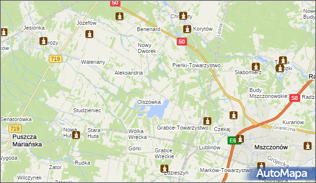 mapa Wręcza, Wręcza na mapie Targeo