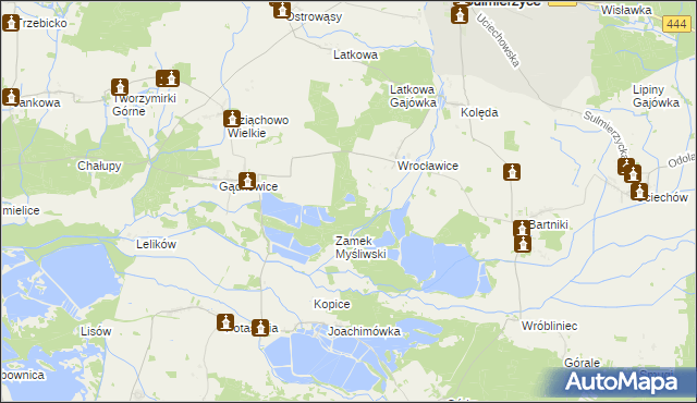 mapa Wrocławice Osada, Wrocławice Osada na mapie Targeo