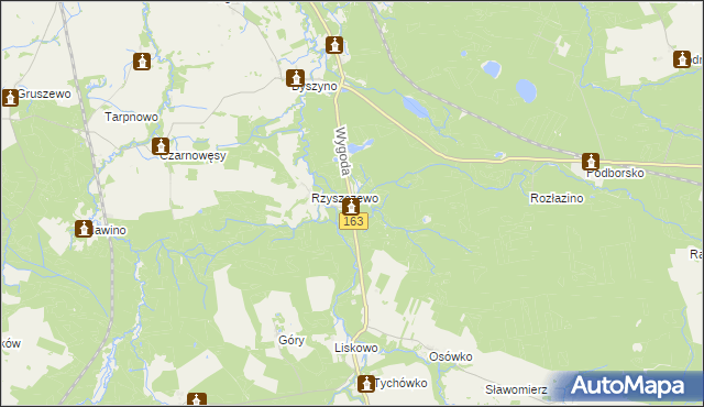 mapa Wygoda gmina Białogard, Wygoda gmina Białogard na mapie Targeo