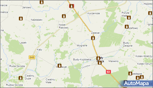 mapa Wygrane, Wygrane na mapie Targeo