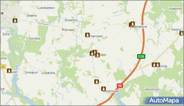 mapa Wyszobór, Wyszobór na mapie Targeo