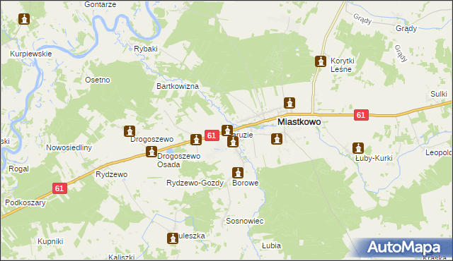 mapa Zaruzie, Zaruzie na mapie Targeo