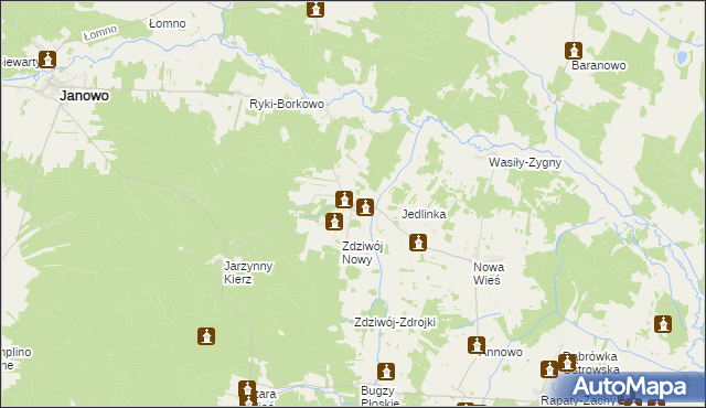 mapa Zdziwój Stary, Zdziwój Stary na mapie Targeo