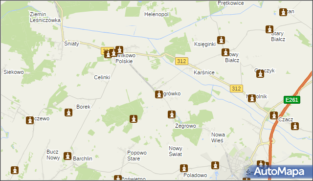mapa Żegrówko, Żegrówko na mapie Targeo