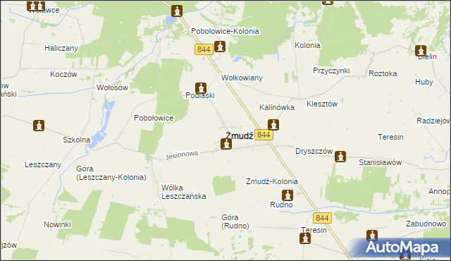 mapa Żmudź, Żmudź na mapie Targeo