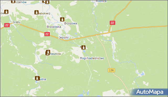 mapa Zofiówka gmina Lubniewice, Zofiówka gmina Lubniewice na mapie Targeo