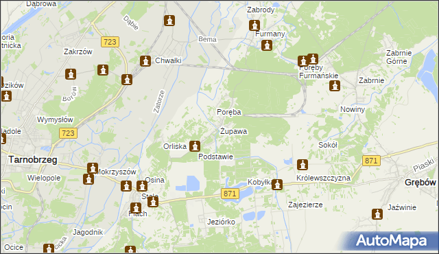 mapa Żupawa, Żupawa na mapie Targeo