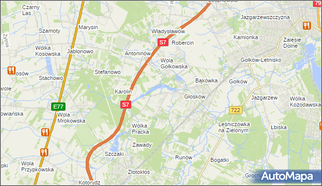 mapa Baszkówka, Baszkówka na mapie Targeo