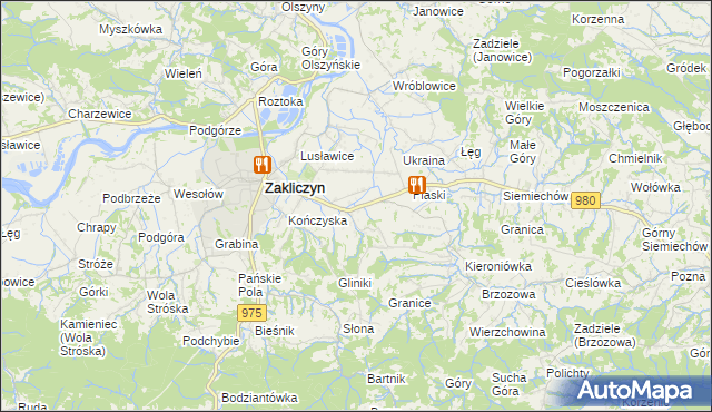 mapa Faściszowa, Faściszowa na mapie Targeo