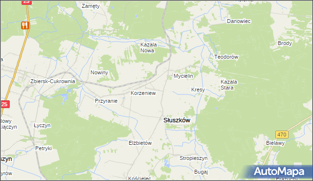 mapa Klotyldów, Klotyldów na mapie Targeo