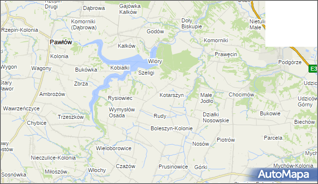 mapa Kotarszyn, Kotarszyn na mapie Targeo