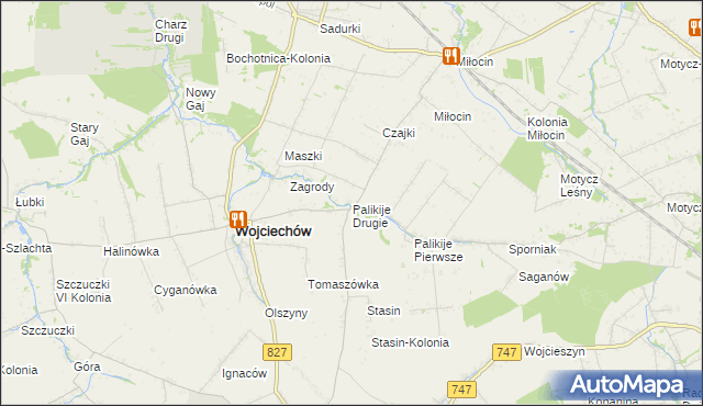 mapa Palikije Drugie, Palikije Drugie na mapie Targeo