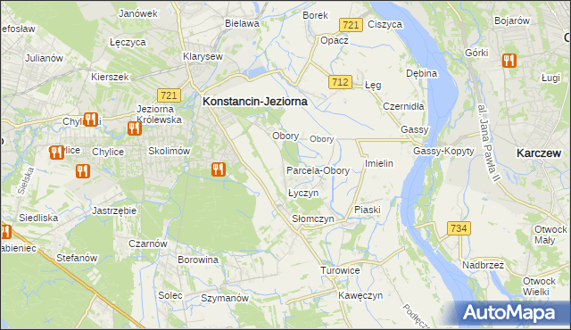 mapa Parcela-Obory, Parcela-Obory na mapie Targeo