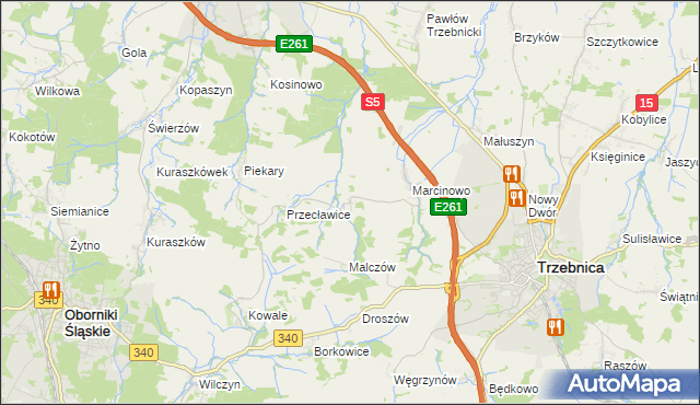 mapa Rzepotowice, Rzepotowice na mapie Targeo