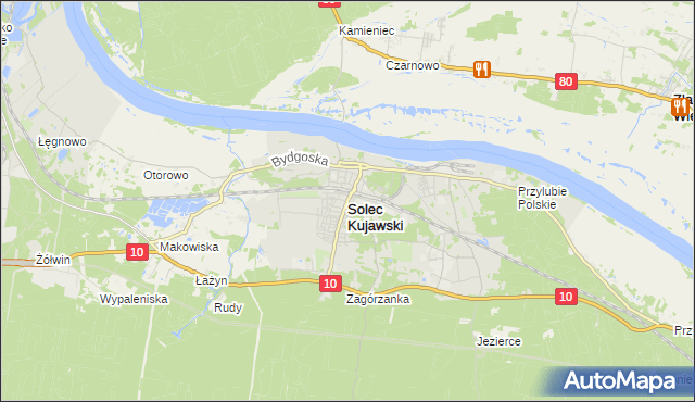 mapa Solec Kujawski, Solec Kujawski na mapie Targeo