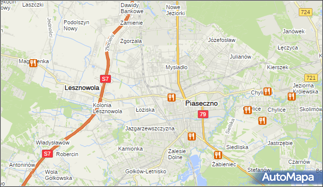 mapa Stara Iwiczna, Stara Iwiczna na mapie Targeo