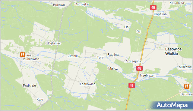 mapa Tuły, Tuły na mapie Targeo